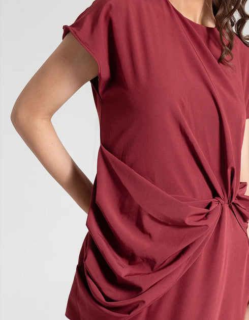 MIDI DRAPERY DRESS